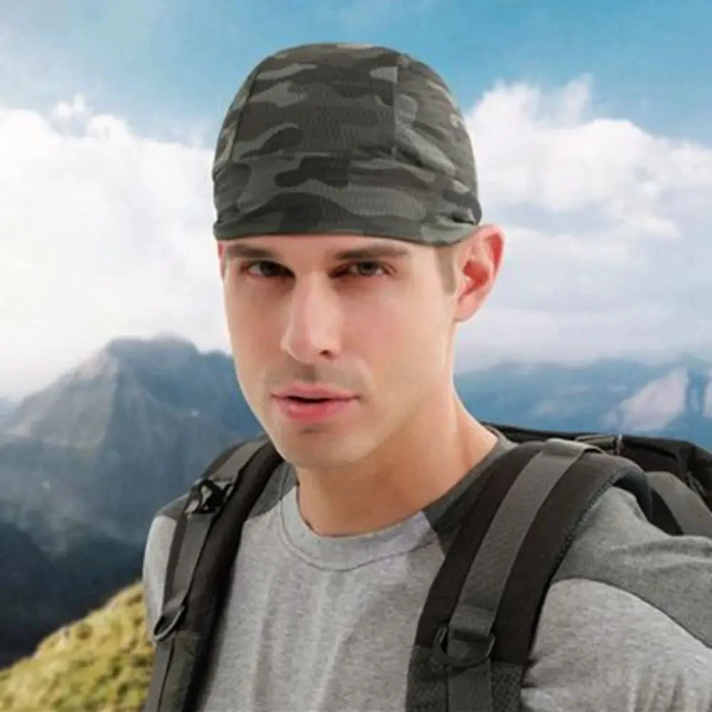 Summer Cycling Beanie Men Cap Women Hat Motorbike Camouflage Quick-Dry Elastic Bicycle Anti-UV Fishing Breathable Run Sports Cap - Image 2