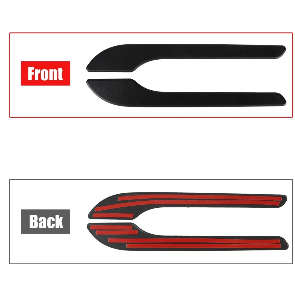 4pcs Set of Black Carbon Fiber Door Handle Covers for Tesla Model 3 & Y - Scratch-Resistant Tape Polished Finish Amagi - Image 5