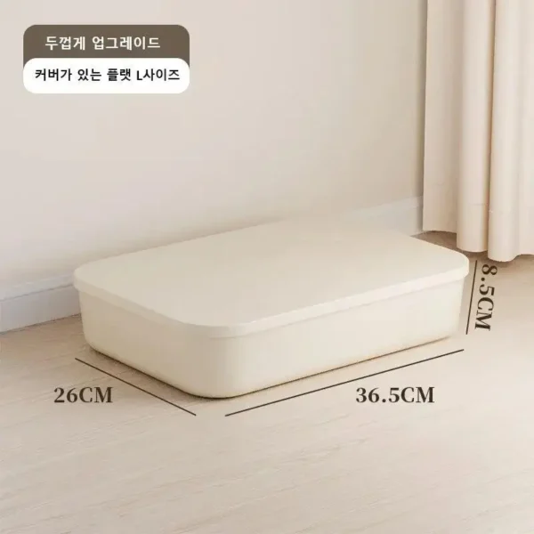 Ins Style Storage Box with Lid Dustproof Cosmetics Clothing Grocery Storage Bedroom Dormitory Storage Box Toy Storage - Image 2
