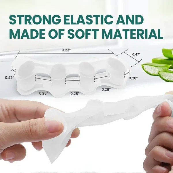 1 Pair Silicone Toe Separator Bunion Corrector Hammer Toe Corrector Soft Silicone Material for Toe Separation Foot Care Tool - Image 4