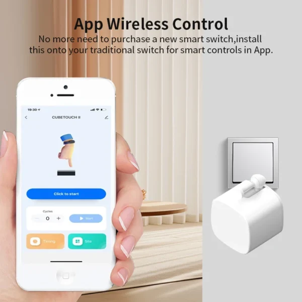Tuya Bluetooth Smart Finger Robot Switch Button Pusher Bot Remoter APP Control Home Appliance Google Home Alexa Voice Assistant - Image 2