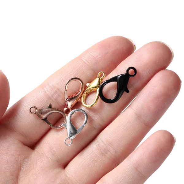 100pcs/lot Lobster Clasps For Bracelets Necklaces DIY Hooks Chain Closure Accessories For Jewelry Making Findings Wholesale - Image 3