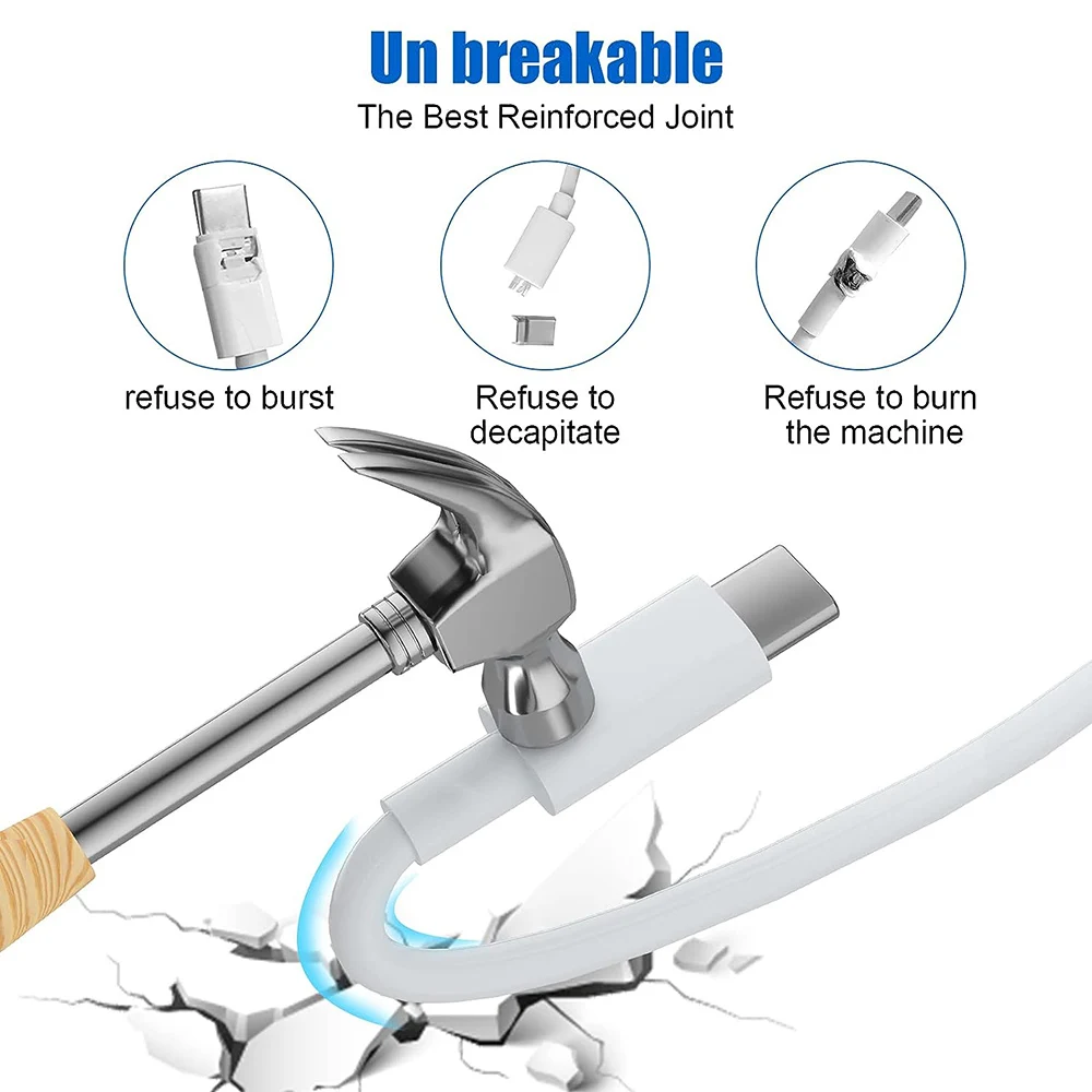 PD 60W USB C to USB Type C Cable Fast Charge Data Cable For Iphone 15 15Pro Huawei Samsung Xiaomi Data Line Black White 1M 2M 3M - Image 3