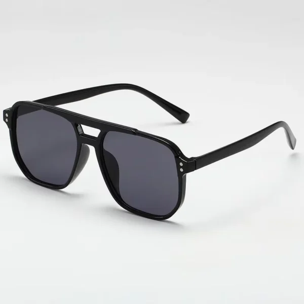 Vintage Men Women Big Sunglasses Men Square Shades Brand Designer Unisex Sun Glasses Black Lense Male Female Sunglasses UV400 - Image 4
