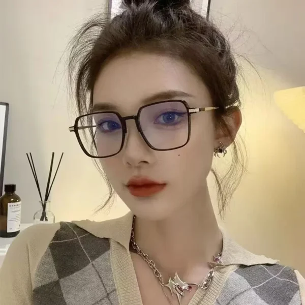 Photochromic Anti Radiation Glasses Metal Eyeglass For Woman Men - Image 6