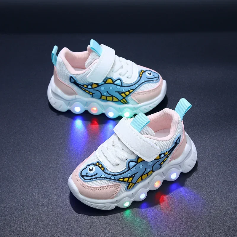 Tennis Shoe LED Children Trainer Cartoon Boy Casual Sneaker for Boy Kid Shoe for Girl Mesh Breathable Shoe Baby Illuminated Shoe - Image 2