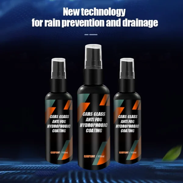 Car Glass Anti-rain Water Spray Repellent Nano Coating Hydrophobic Waterproof Agent Oil Film Removing Auto Glass Film Agent - Image 5