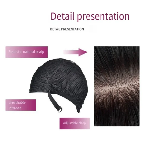 Short, light purple bob hairstyle synthetic wig for Halloween party cosplay wig, daily high-temperature hair accessory wig set - Image 6