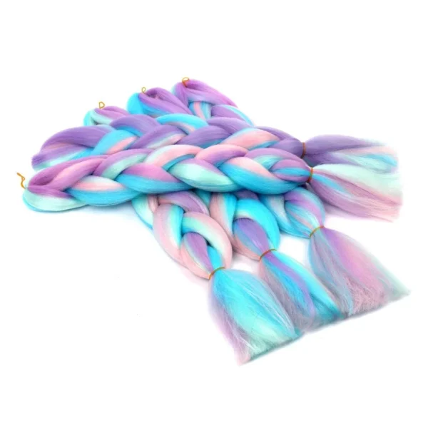 1 Pack 100g Braiding jumbo braiding Hair Colorful Synthetic Braids Hair Extensions Synthetic Crochet Braids For Women - Image 4