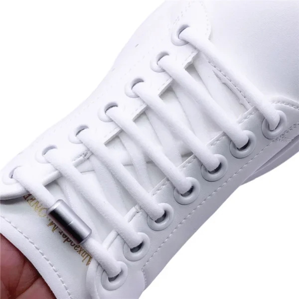 1Pair Elastic Lazy Shoelaces No Tie Shoe Laces Sneakers Flats Shoelaces for Kids Adult Quick Shoelace Fit All Shoes - Image 4