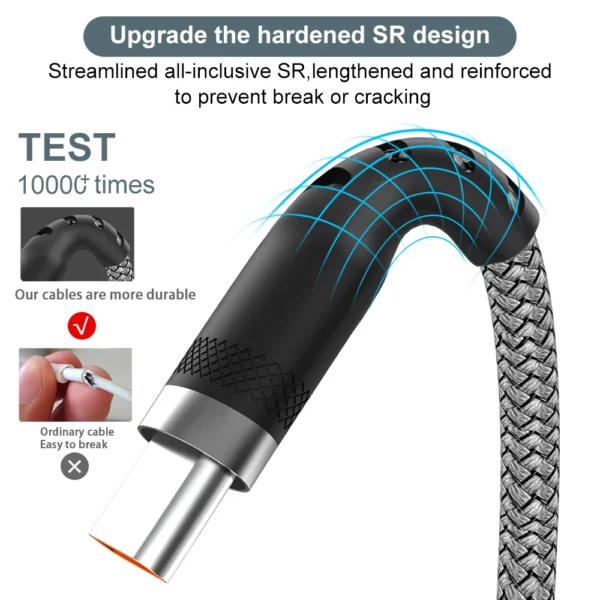 USB TYPE C Cable 5A Super Fast Charge Cable for Huawei 3m 5m 8m USB C Extension Cable for Samsung Xiaomi oppo oneplus Universal - Image 5