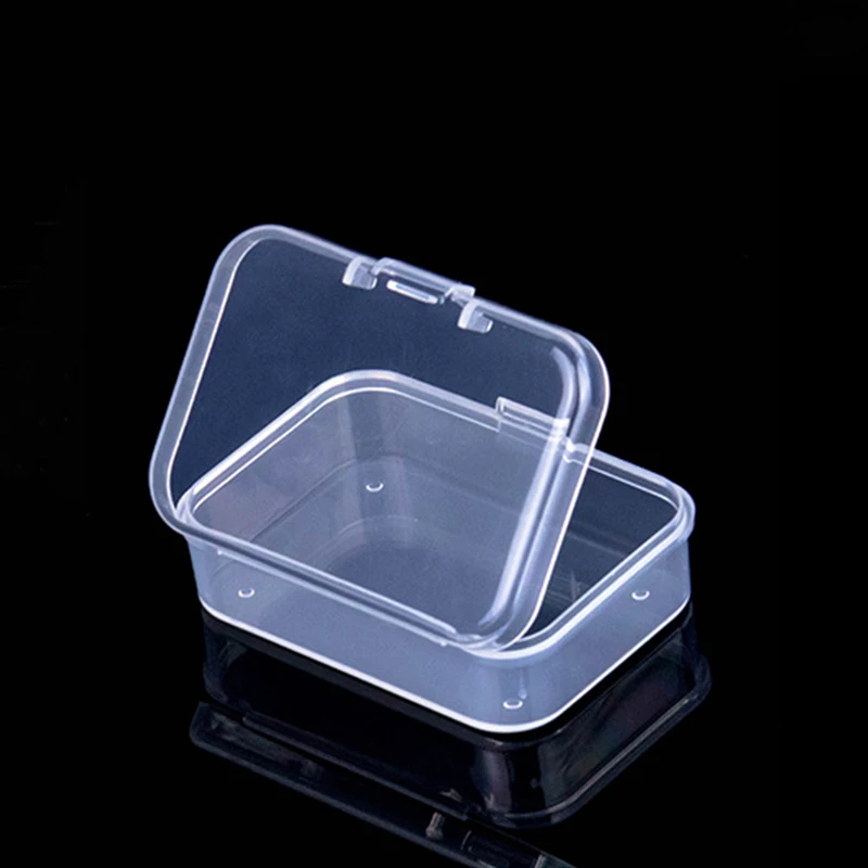 Mini Plastic Box Rectangular Box Translucent Box Packing Box Storage Box Dustproof Solid Strong Jewelry Storage Case Container - Image 4