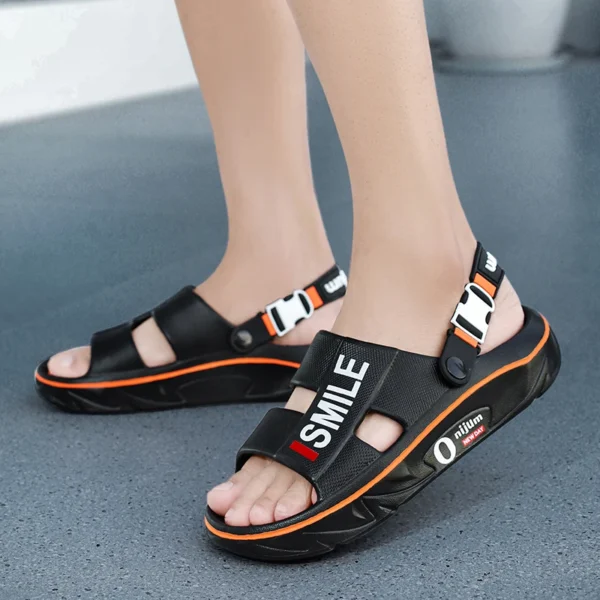 2025 New Men's Massage Slippers Indoor Outdoor Sandals Beach Comfortable Soft Slides Clogs Casual Shoes Men Women Home Slippers - Image 4