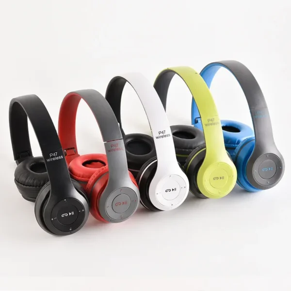 P47 Bluetooth 5.0 Wireless Headphone Foldable HIFI Stereo Bass Earphone Kid Helmet Gift With Mic USB Adaptor For iPhone Game - Image 6
