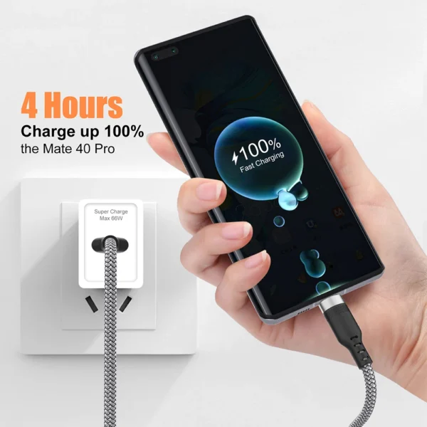 USB TYPE C Cable 5A Super Fast Charge Cable for Huawei 3m 5m 8m USB C Extension Cable for Samsung Xiaomi oppo oneplus Universal - Image 4