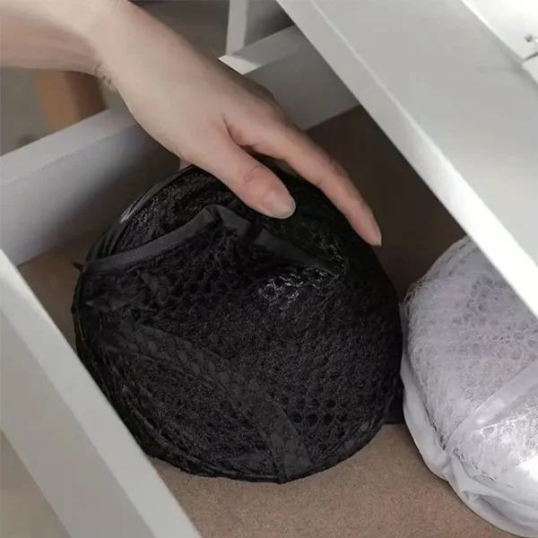 Mesh Pop-up Laundry Basket, Laundry Basket, Foldable Dirty Clothes Storage Basket, Large Capacity Storage Basket - Image 2