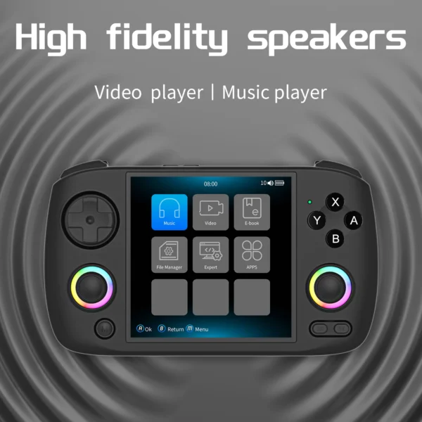 ANBERNIC RG Cubexx Retro Handheld Game Console 3.95" IPS 720*720 Screen Linux 64bit Support WiFi Bluetooth Streaming Video Games - Image 6