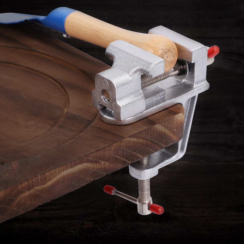 Mini Bench Vise Muliti-Funcational 3.5" Aluminum Miniature Small Jewelers Hobby Clamp On Table Flat Pliers Tool Vice - Image 3