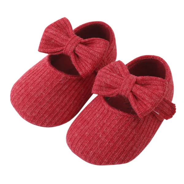 Baby Girl Soft Sole Shoes Infant Toddler Knitted Cute Shoes Little Girl First Walkers One Year Old Baby Girl Shoes - Image 3