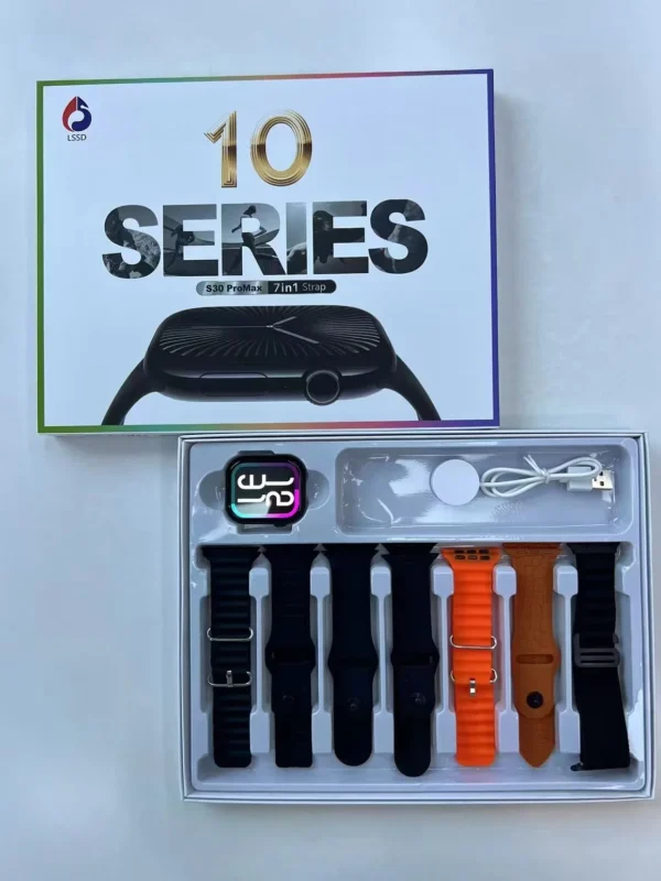 S30promax Smart Watch Series 10 infinite screen Version 7+1 Straps Newest Sports SmartWatch Bluetooth Phone Call Smart Bracelets - Image 2