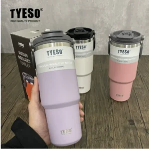 Taishuo Ice King Cup Handheld Double Drink Large Capacity 304 Stainless Steel Insulated Cup with Straw Car Cooling Cup