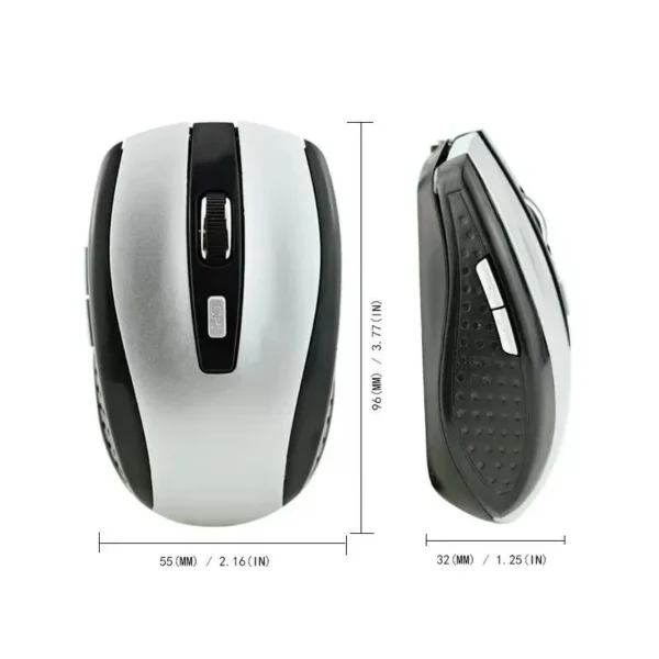 2.4G USB Red Optical Wireless Mouse 6D for Computer Laptop Gaming Mice Ergonomically-designed Wireless Mouse - Image 3