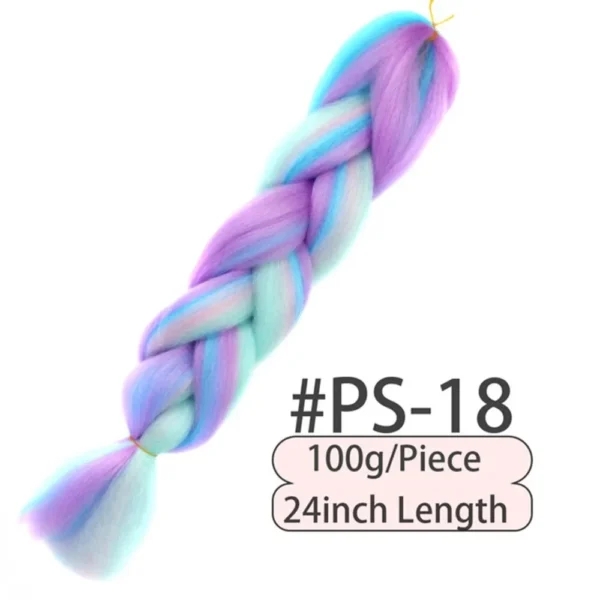 1 Pack 100g Braiding jumbo braiding Hair Colorful Synthetic Braids Hair Extensions Synthetic Crochet Braids For Women - Image 6