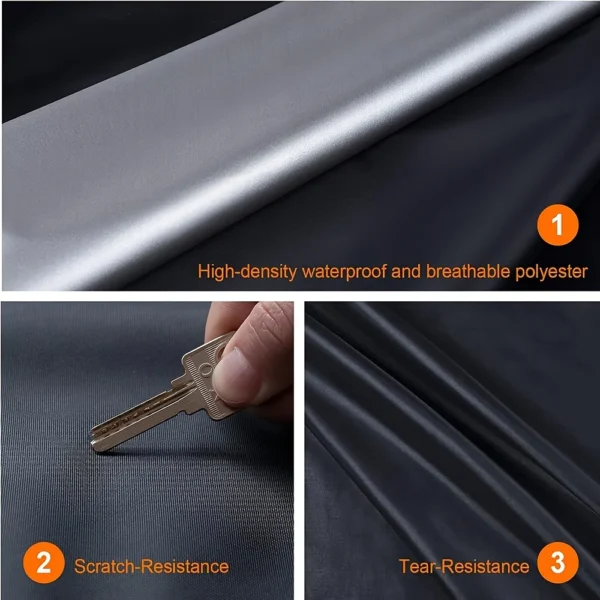 Car Covers Outdoor Waterproof Sun Rain Snow Protection UV Auto Cover Universal SUV/Sedan 190T Car Protective Full Covers - Image 2