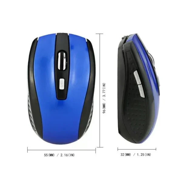 2.4G USB Red Optical Wireless Mouse 6D for Computer Laptop Gaming Mice Ergonomically-designed Wireless Mouse - Image 4