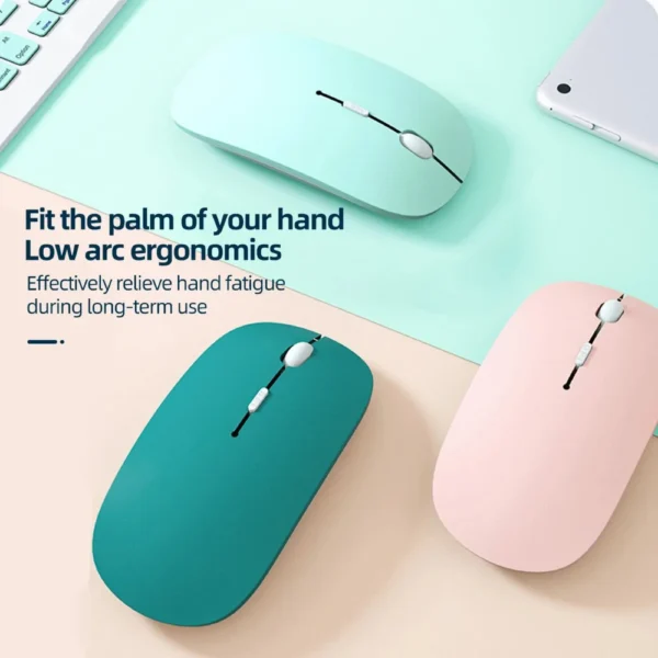 Silent Bluetooth Mouse Marcaron Computer Laptop Optical Mouse Wireless for iPad Samsung Tablet Universal Mice Noiseless - Image 2