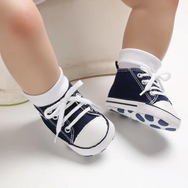 Infant Toddler Anti-slip Baby Shoes Baby Canvas Classic Sneakers Newborn Star Sports Shoes Baby Boys Girls First Walkers Shoes - Image 4