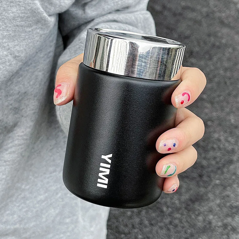 Mini Insulated Cup for Girls, Simple, Compact, Convenient, Stainless Steel Portable Coffee Cup, Household Kitchen Supplies