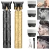 Carving Hair Clipper Professional Hair Cutting Machine Barber Rechargeable Hair Trimmer Metal Haircut Machine Clipper for Men