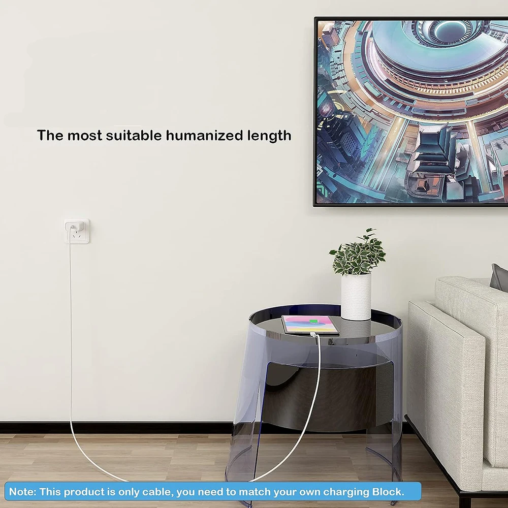 PD 60W USB C to USB Type C Cable Fast Charge Data Cable For Iphone 15 15Pro Huawei Samsung Xiaomi Data Line Black White 1M 2M 3M - Image 5