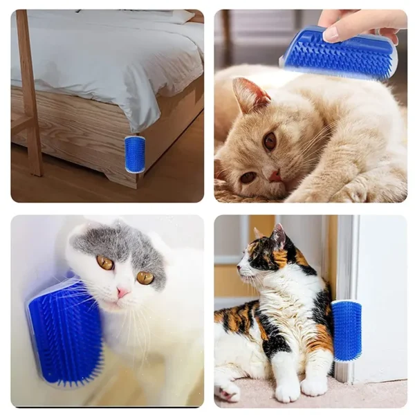 Massage Pet Cat Brush Corner Scrape Hair Removal Beauty Clean Corner Brush Removable Scratcher Comb for Kitten Cat - Image 3