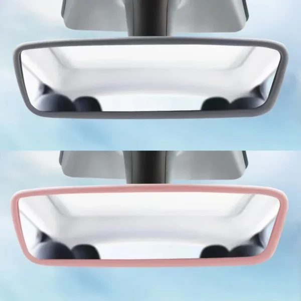 Silicone Rear View Mirror Protector Frame for Tesla Model 3 Y S X Center Console Accessories Interior Rearview Cover Rubber Case - Image 4