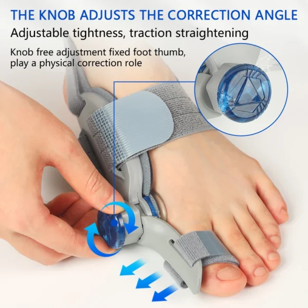 Unisex Bunion Corrector Foot Hallux Valgus Braces Rotatable Toe Separator Straightener Adjustable Pedicure Finger Toe Corrector - Image 2