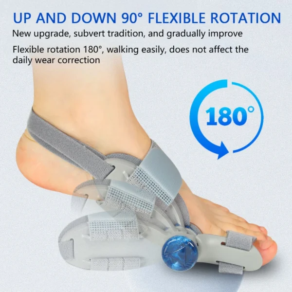 Unisex Bunion Corrector Foot Hallux Valgus Braces Rotatable Toe Separator Straightener Adjustable Pedicure Finger Toe Corrector - Image 3