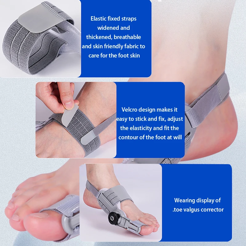 Bunion Corrector Unisex Foot Hallux Valgus Braces Rotatable Toe Separator Straightener Adjustable Pedicure Finger Toe Corrector - Image 4