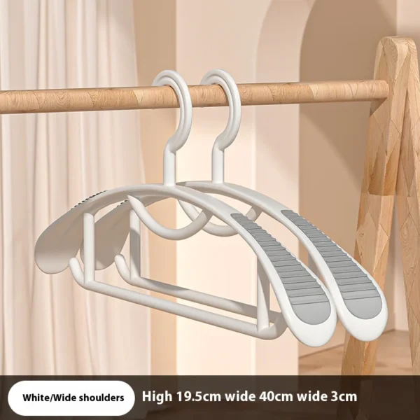Household Non-slip Hanger, Thick And Wide Shoulder Plastic Drying Rack, Used To Hang Clothes Wholesalers - Image 5