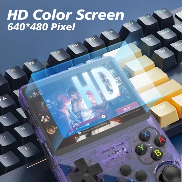 R36S new retro game console 3.5-inch Linux open-source system portable handheld game console with 128GB large memory - Image 3