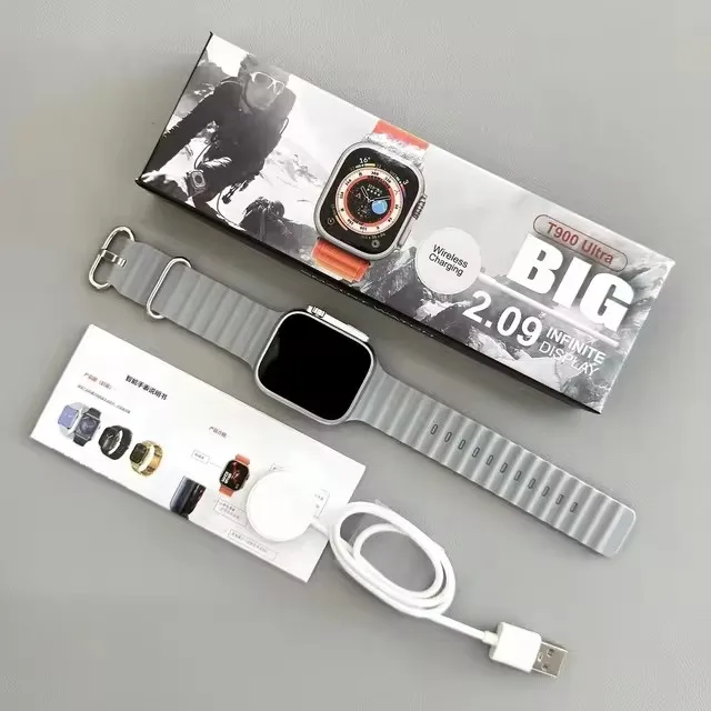 Wholesale T900 Ultra Smart Watch Men 49mm Series 9 AMOLED Screen NFC Compass Waterproof For Apple Watch IWO Ultra 9 Smartwatch - Image 4