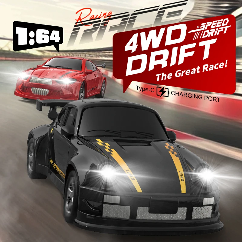 2025 New Kf20 1:64 Drift Rc Car Four-wheel remote-controlled racing car Full proportions Desk Competition Toy Boys Ideal gifts. - Image 3