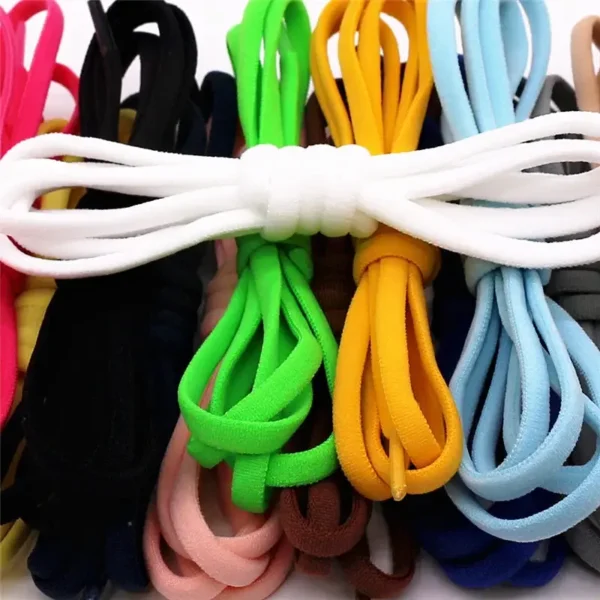 1Pair Elastic Lazy Shoelaces No Tie Shoe Laces Sneakers Flats Shoelaces for Kids Adult Quick Shoelace Fit All Shoes - Image 6