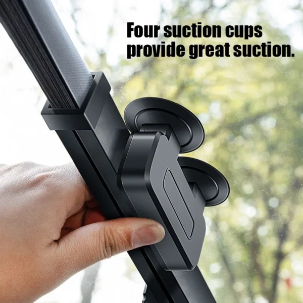 Car Windshield Sunshade Curtain Retractable Set Front Rear Window Sun Shade Protector UV Reflective Film Auto Sun Visor Covers - Image 5
