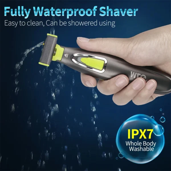 Electric Shaver for Men and Women Portable Full Body Trimmer USB T Shaped Blade Razor for Beard Armpit with 2 Replacement Blades - Image 6