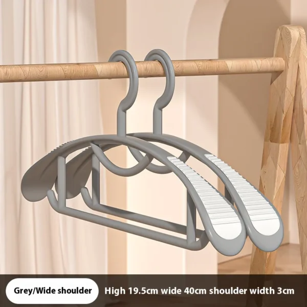 Household Non-slip Hanger, Thick And Wide Shoulder Plastic Drying Rack, Used To Hang Clothes Wholesalers - Image 4