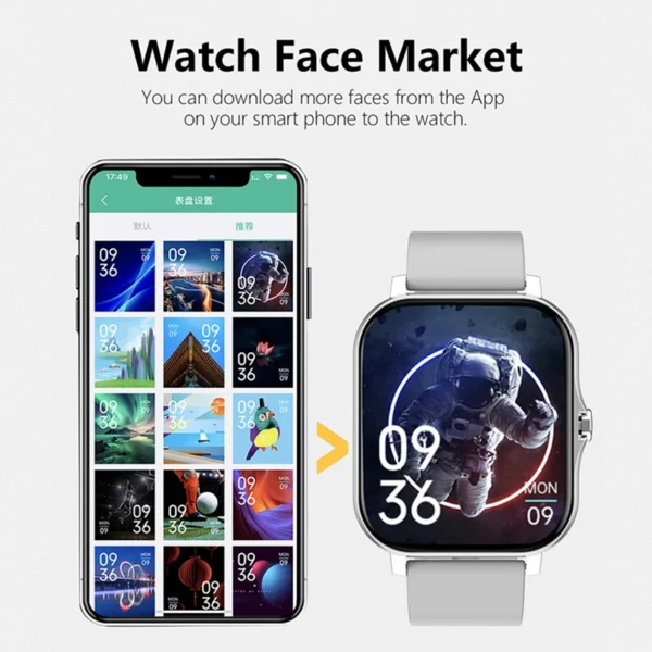 1.83'' Sports Smart Watch Fitness Clock Health Monitor Waterproof Smartwatch Wireless Call Watches for Men Women IOS Xiaomi 2025 - Image 4