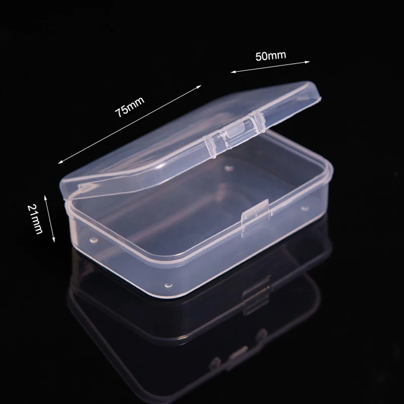 Mini Plastic Box Rectangular Box Translucent Box Packing Box Storage Box Dustproof Solid Strong Jewelry Storage Case Container - Image 6
