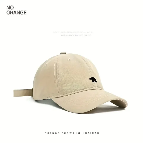 Stylish Bear Embroidered Baseball Cap Sun Protective Breathable Adjustable Ideal Casual Hat Men Women Unisex Baseball Cap - Image 3